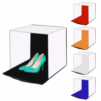 

40*40cm Photo Softbox Studio Tent Soft Box Photography Lighting Tent Box With 5 Colors Backdrops For Phone DSLR Camera Photo