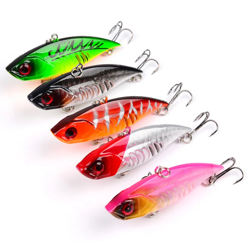 

6.5cm/11g VIB Baits Vibration Rattle Virbrtor Wobbler Sinking Fishing Lure Lipless Crankbai
