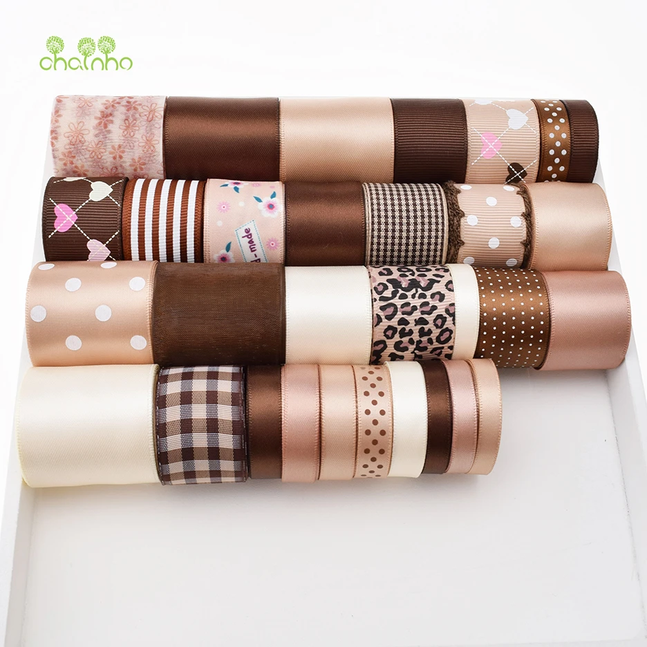 

High quality,Mix 31 Designs,Brown Ribbon Set For DIY Handmade Gift&Craft Packing,Hair Ornament Accessoriees,Package 31Yard,HB005