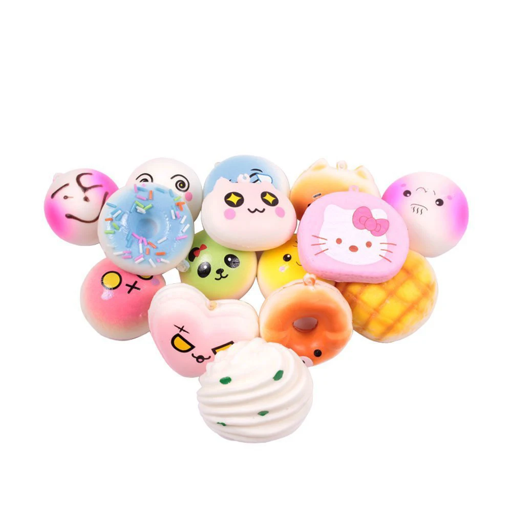 Squishy Slow Rising Cute Jumbo kawaii Peach Pendant Soft Mini Bread/Cake/ice Cream Squishies Mobile Phone Straps Kids Gift
