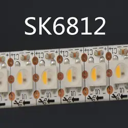 SK6812 (аналогично WS2812B) RGBW 4 в 1 1 М/4 м/5 м 30/60/144 светодиодов/Pixles /м; индивидуальный Адресный светодиодные полосы IP30/IP65/IP67 DC5V