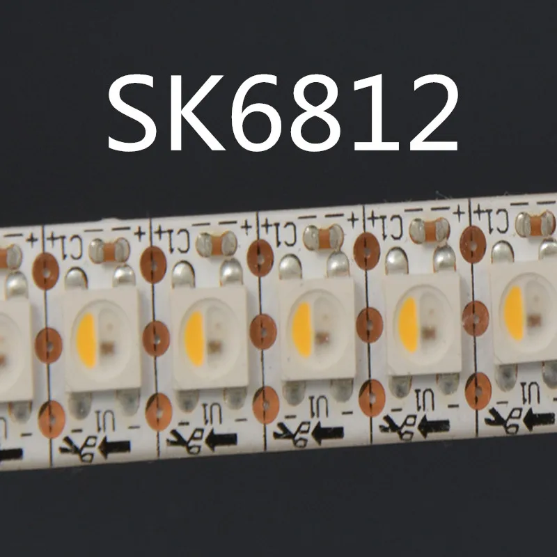 SK6812 (аналогичный ws2812b ) RGBW 4 в 1 М/4 м/5 м 30/60/144 светодиодов/pixles/m Индивидуальная