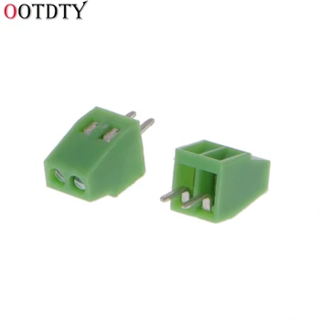 

OOTDTY 2018 Fashion 10pcs PCB Universal Screw Terminal Blocks Connector 2.54MM Pitch PCB Mount Screws 2Pin-10Pin
