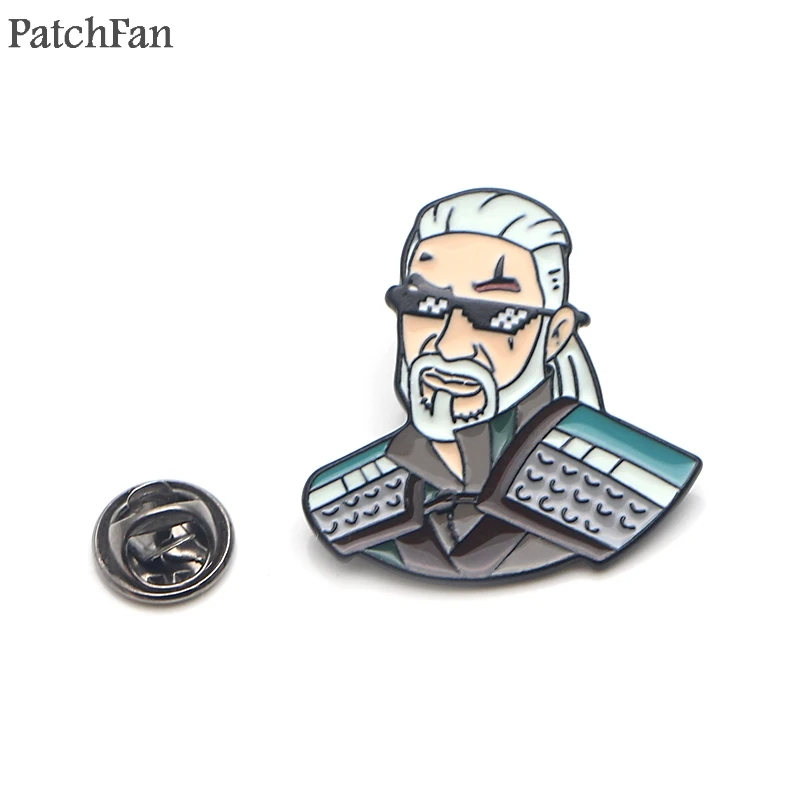 

Patchfan the Witcher Wild Hunt alloy tie pins badges para shirt bag clothes cap backpack shoes brooches badges decorations A1858