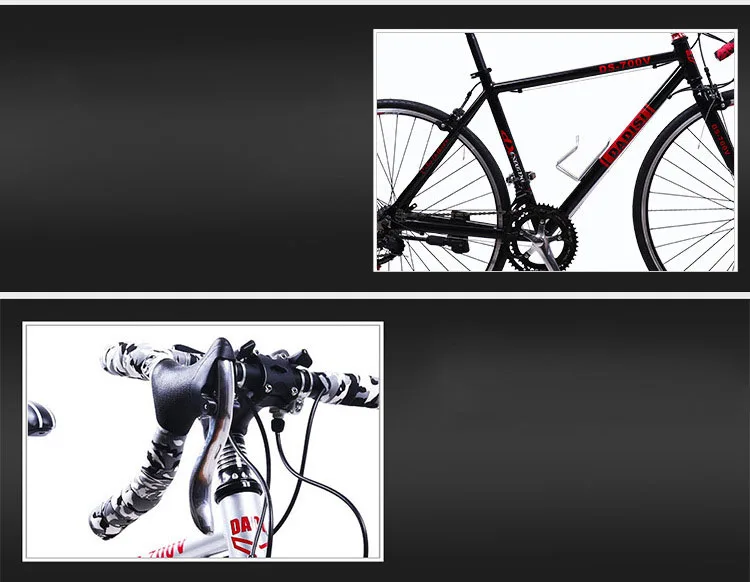 Top Road Bike Cycling bicycle 14 Speed Aluminum Alloy 26 inch Multicolor Options Curved handle racing bicycle 3