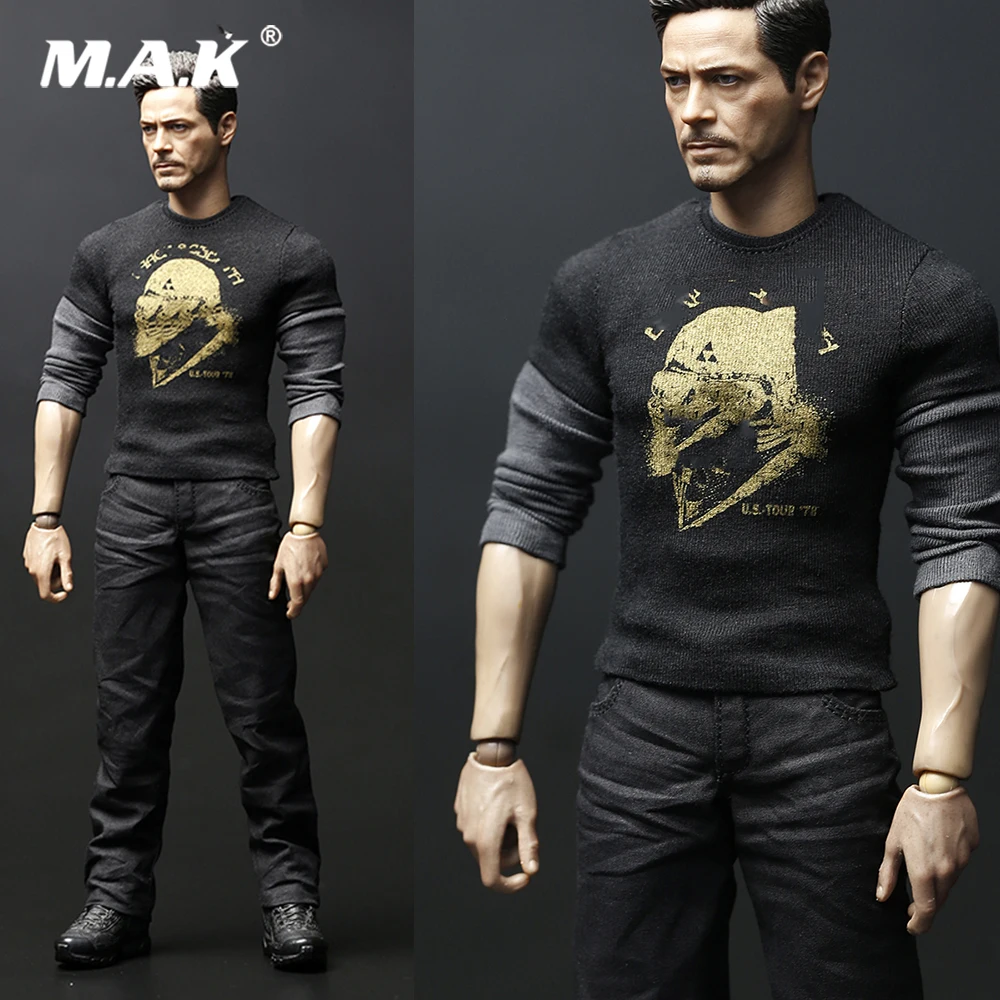 JXTOYS-037 1/6 Scale Male Figure Clothes Vest Suit Iron Man Tony Head Body Gentleman Clothes SModel for 12'' Action Figure DIY