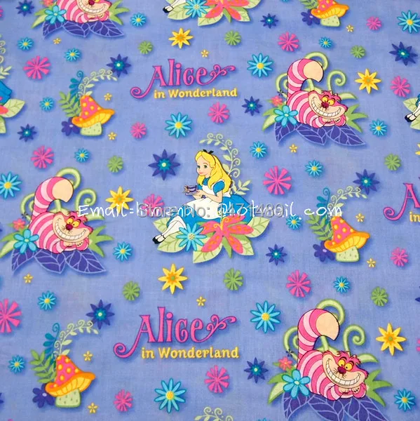 Al012 Demi Mètre Coton Tissé Tissu Personnages De Dessin