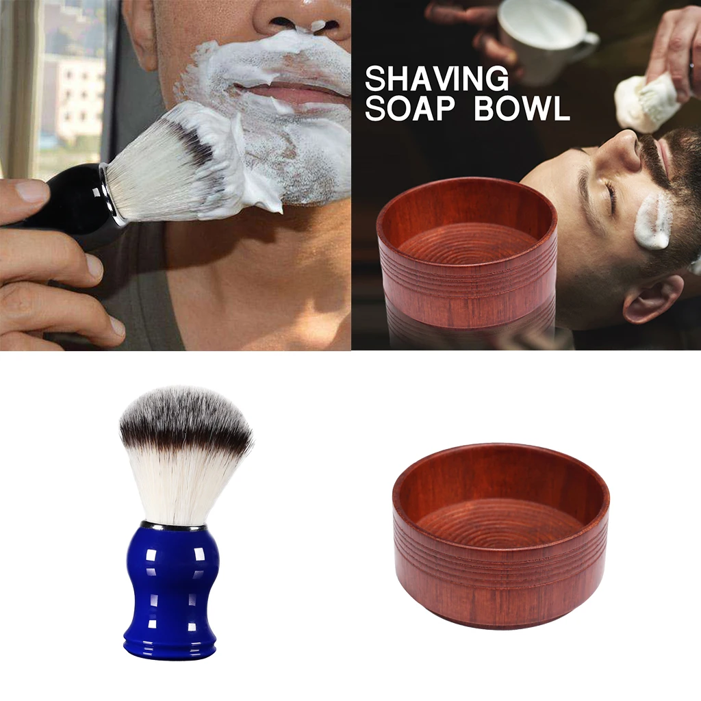 Perfeclan мужской помазок дубовый деревянный крем чаша чашка для бритья набор для ухода