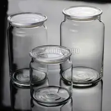 500 мл 1000 мл стеклянная банка широкий рот стеклянный контейнер чай кофе пищевой контейнер