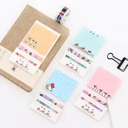 Милые Комбинации Memo Pad Kawaii школьные канцелярские заметки Бумага планировщик Наклейки девушка подарки Тетрадь DIY студентов Наклейки