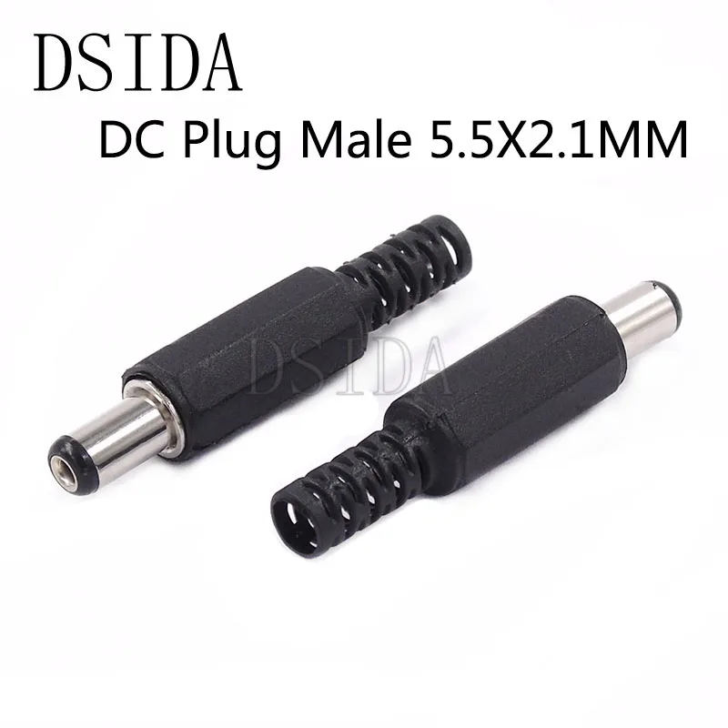 10 шт./лот DC 5 5x2 1 мм 5*2 кабель питания Штекерный разъем адаптер Пластиковый 9