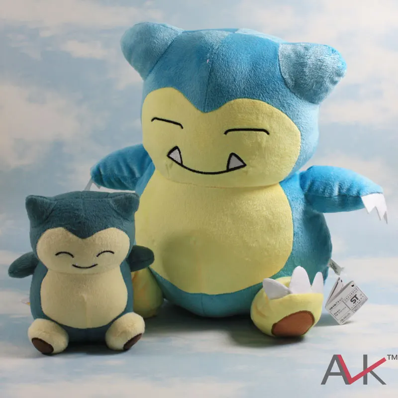 two pcs lot 15 30CM Kabigon Snorlax bear plush toy doll