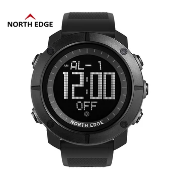 

Digital Watch North Edge Military Watches Waterproof Alarm World Time Clock Nylon Watch Band Relogio Digital Watches Mens Sports