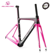 Rolling Stone FINDER UCI bicycle frame carbon road bike aero frameset 2018 700C 45 47 50 52cm Pink racing toray T800 ultralight