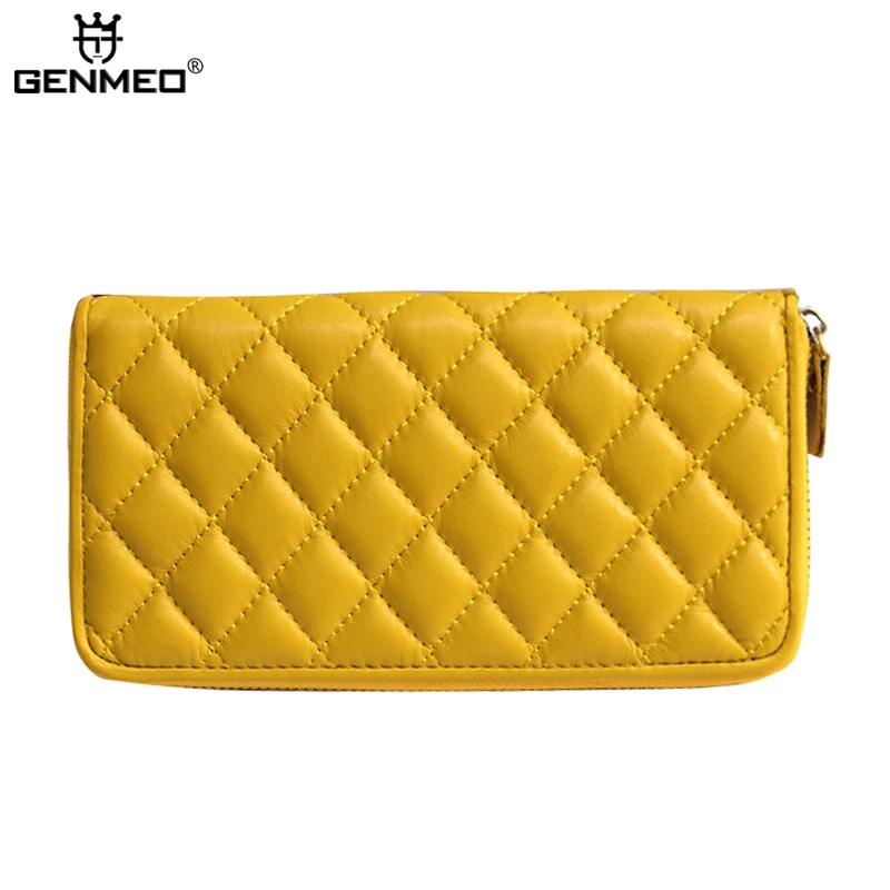 

GENMEO New Arrival Genuine Leather Wallet Women Leather Wallets Fashion Clutch Money Bag Sexy Ladies Coin Purse
