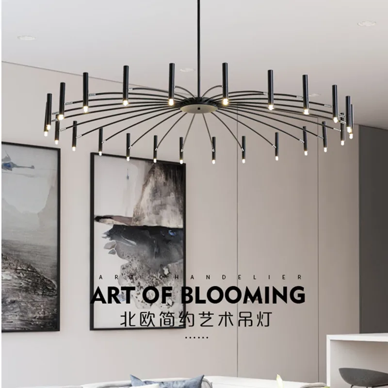 Nordic Designr Art Led люстра творческое искусство спальня ресторан фойе столовая деко