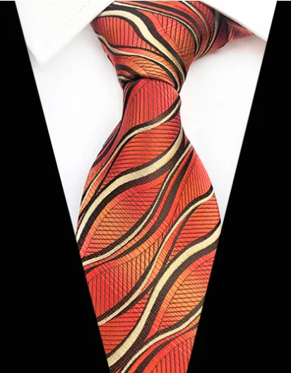 Дизайн Пейсли клетка, жаккард тканые шелковые мужские галстуки шеи галстук 8 см полосатые галстуки для мужской деловой костюм Бизнес Свадебная вечеринка - Цвет: YU-P16