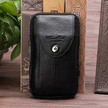 Новая мода Для мужчин сумка Пояса из натуральной кожи Высокое Качество петли кожи ремень Фанни талии мешок Мобильный/кошелек, чехол для телефона