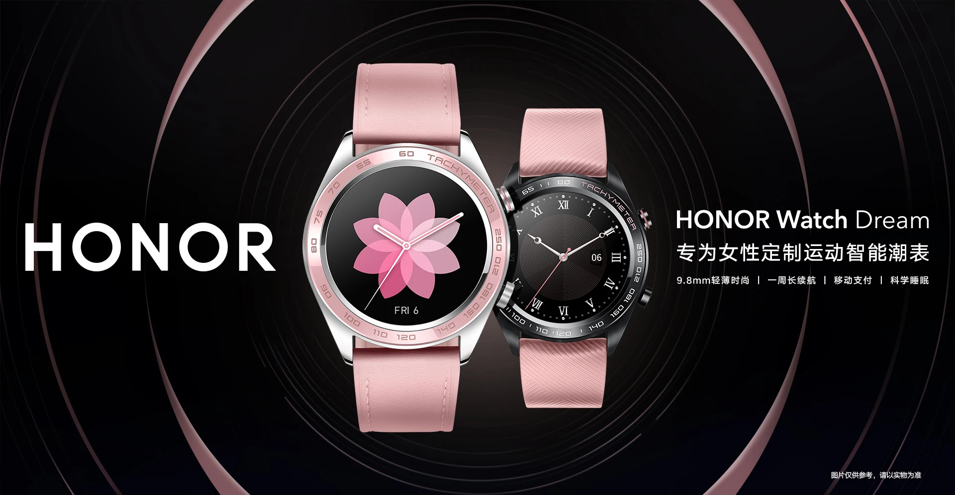 Huawei honor watch dream smartwatch 1,2 дюймов AMOLED сенсорный экран heartrate мониторинг BT4.2 BLE gps 5ATM водонепроницаемый