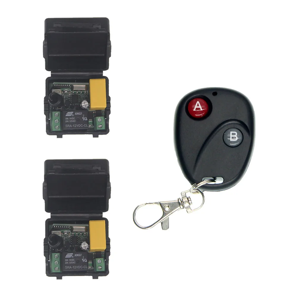

Regular Mini AC 220V 1 CH 1CH 10A RF Wireless Remote Control Switch System Transmitter Receiver Sensitive 315 / 433 MHz