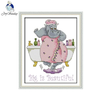 

Joy Sunday Big Is Beautiful Chinese Cross Stitch Counted Cross Stitch Kits For Embroidery Cross Crafts Hobby Cross Stitch Sets