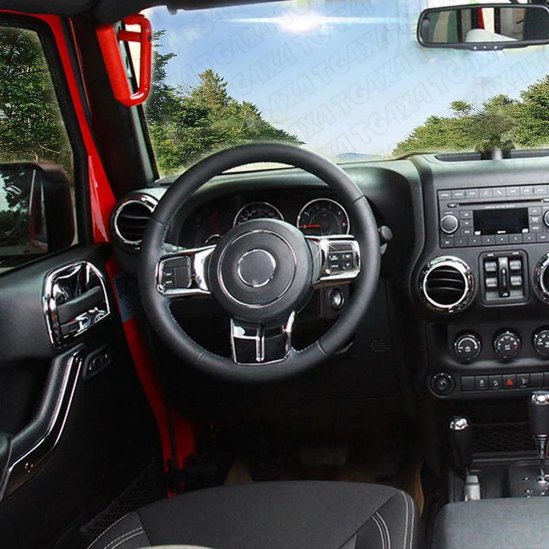 ABS Inner Chrome Covers for Jeep Wrangler JK Chrom...
