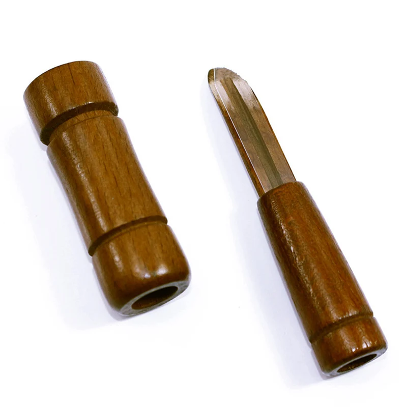 

Outdoor Whistle Wooden Hunting decoy Hunter Brown Oak Wood Blowing Duck Caller 2019 Newest