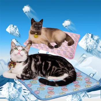 

Summer Cartoon dog soft cool mat pad bed house for small big dog pet cooler cooling ice pad mat cushion dog car seat cover
