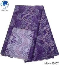 BEAUTIFICAL nigerian fabrics purple tulle lace wedding decoration lace african lace fabrics 2019 sales 5yards/lot ML4N660 BEAUTIFICAL nigerian fabrics purple tulle lace wedding decoration lace african lace fabrics 2019 sales 5yards/lot ML4N660