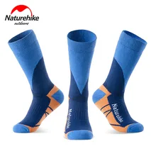 NatureHike мужские и женские уличные Гольфы быстросохнущие спортивные носки зимние теплые носки для снежного катания на лыжах кемпинга туризма