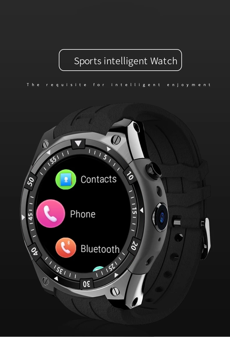 Лучшие продажи мужские Смарт-часы 3g wifi gps 8 GB rom 512 MB ram 1," Smartwatch сотовый телефон часы Пульс ритм android 5,1 наручные часы