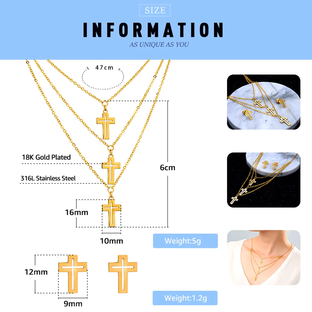 2018 Новый FINE4U N011 316L наборы ювелирных украшений из нержавеющей стали для женское