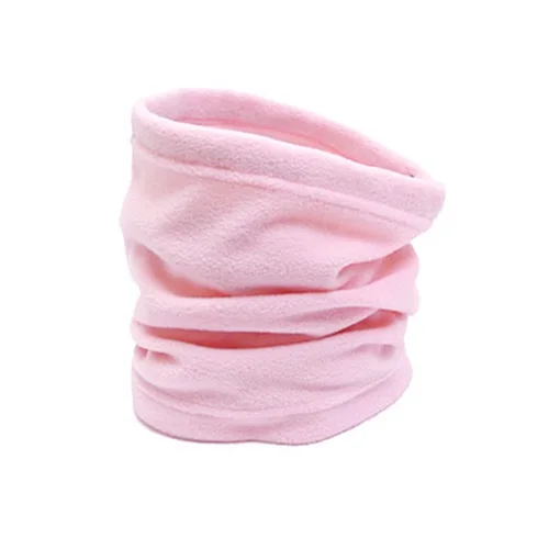 Флисовая Повязка на голову для шеи, теплые гетры для ушей, повязка на голову, зимний теплый шарф для кемпинга, пешего туризма, головной убор, Шапка-бини - Цвет: Pink