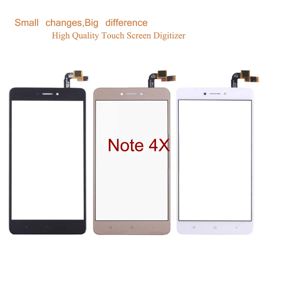 Felfial для XIAOMI Note 4 MTK Helio X20 сенсорный экран дигитайзер для Redmi Note 4X Snapdragon 625 Сенсорная панель сенсор переднее стекло