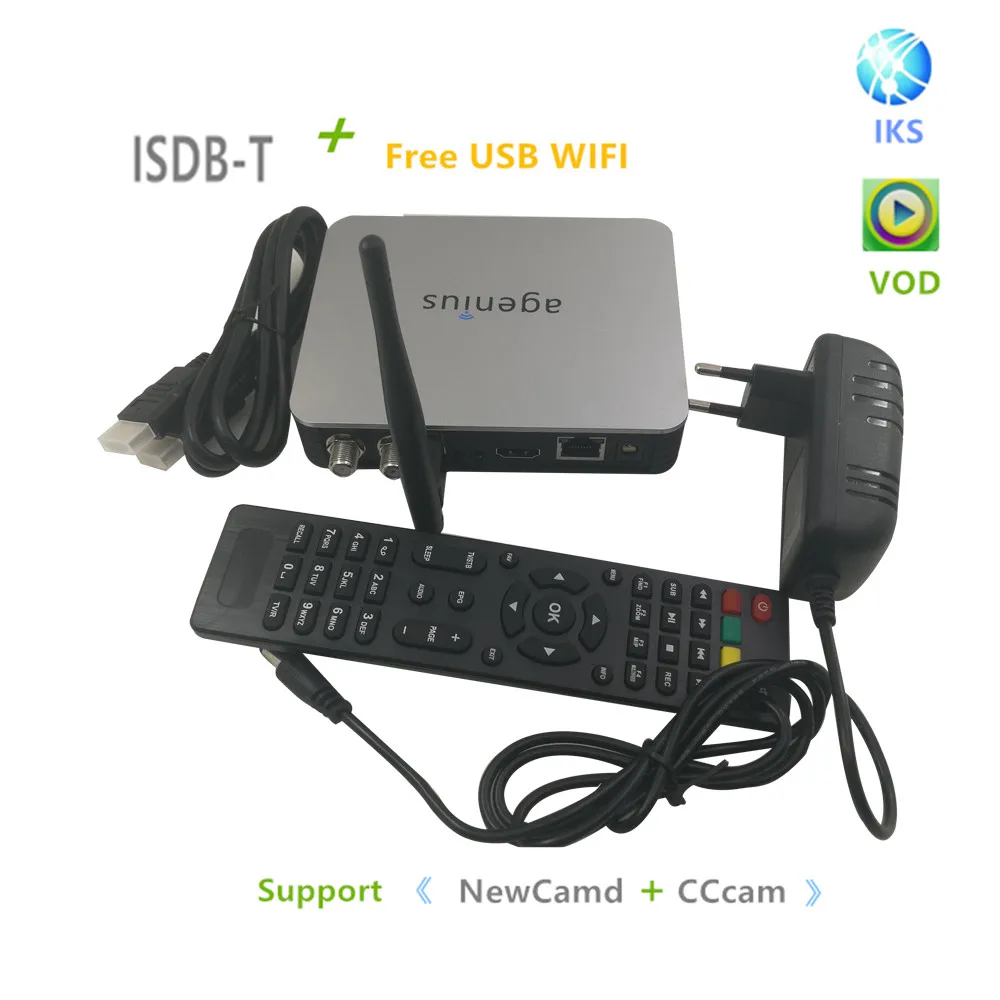 

2018 New De Satelite Receptor ISDB-T Free Iks With Usb Wi-Fi RJ45 Support IPTV VOD PlayVideo Dvb-S2
