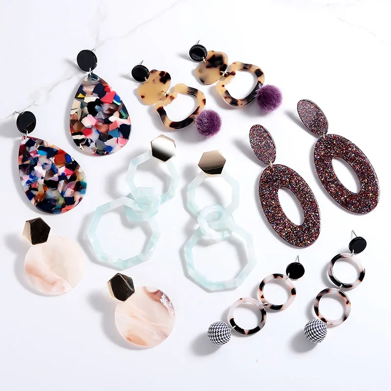 

2019 Trendy Earrings for Women Brincos Drop Earring Punk Charm Eardrop For Women Elegant Jewelry Bride Accessories pendientes