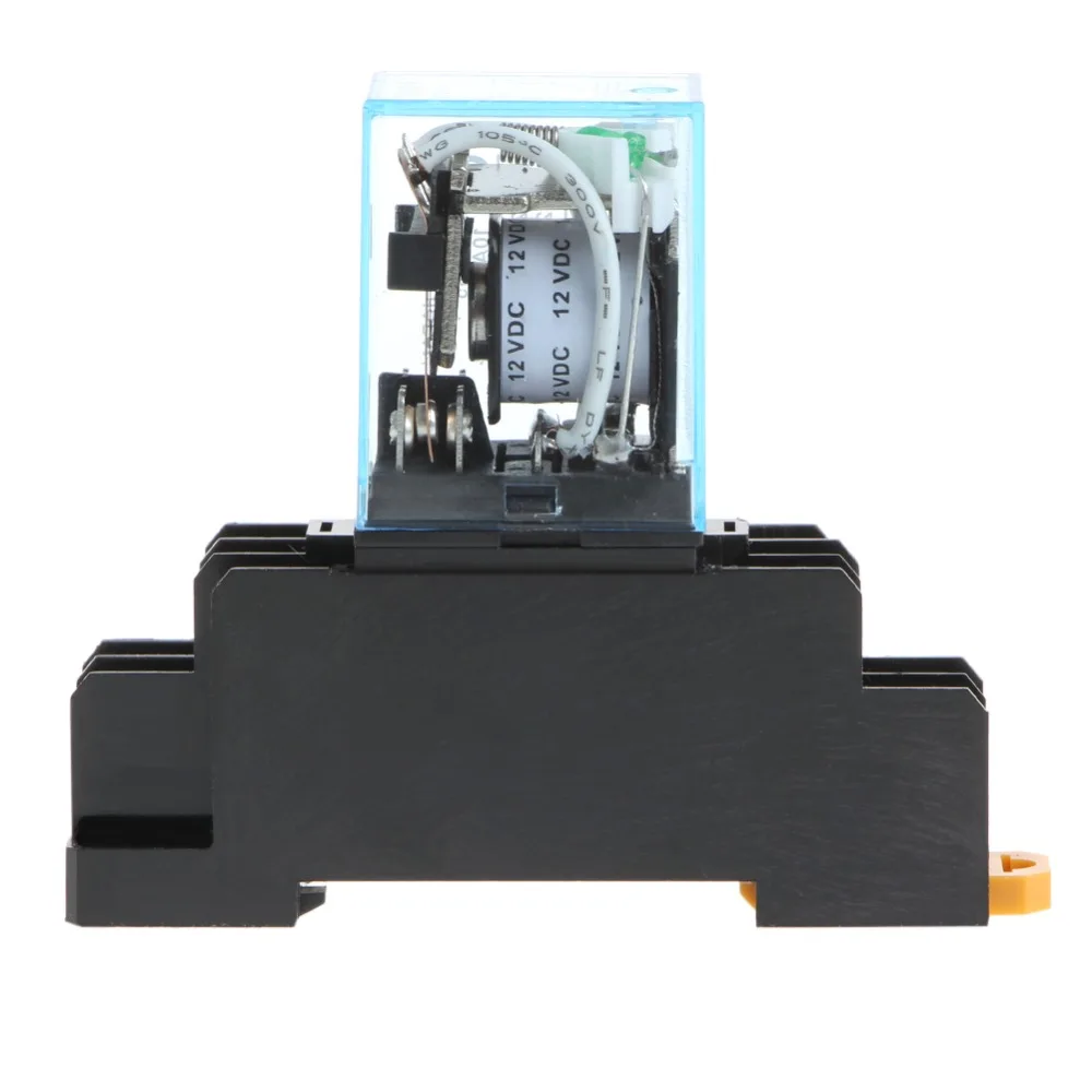 LY2NJ промежуточное реле MY4N J AC 220 В DC 12 10A DPDT 8 контактов 2NO 2NF с базой|intermediate relay|relay 220v