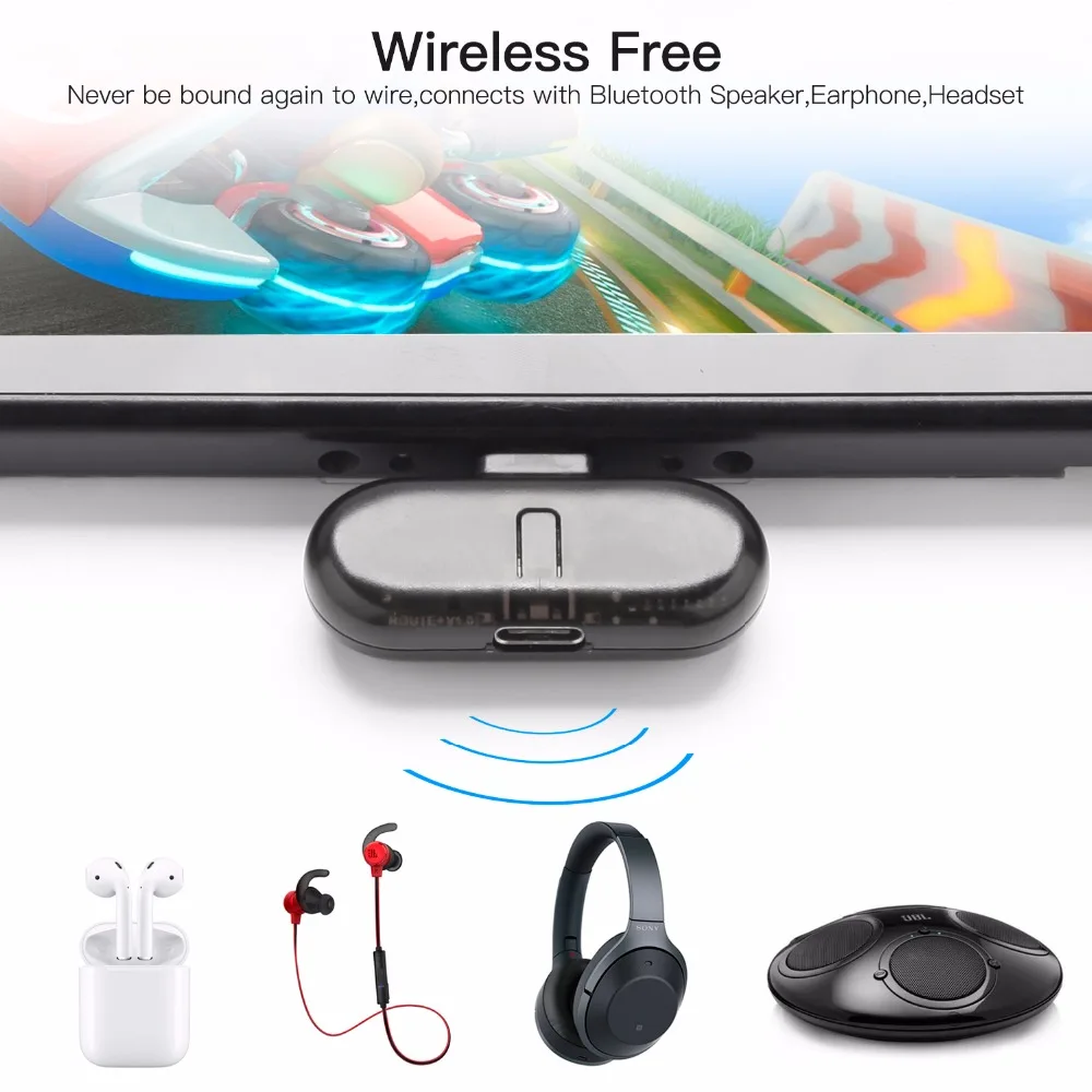 Myriann Route + PRO Bluetooth передатчик беспроводной аудио USB C адаптер или приемник с