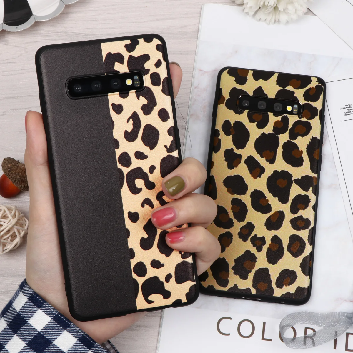 Чехол из ТПУ с леопардовым принтом для Samsung Galaxy A51 S20 FE Note 8 9 A30 A50 A40 A70 M10 M20 M30 J4 J8 J6 2018