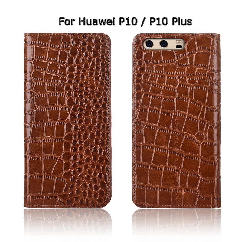 Крокодиловая текстура чехол для телефона чехол для huawei Ascend P10 P20 Lite Plus Pro Натуральная Воловья кожа флип Стенд чехол для телефона сумка