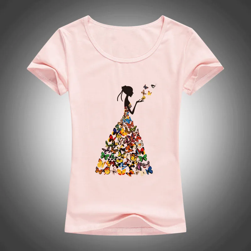 Verano lycra algodón t-shirt mujer Harajuku mariposa imprimir Camisetas Mujer Tops o-cuello Camisetas Tees Femme f108 Verano lycra algodón t-shirt mujer Harajuku mariposa imprimir Camisetas Mujer Tops o-cuello Camisetas Tees Femme f108