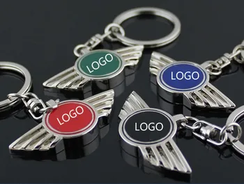 

car styling Fashion Auto Metal Modified customization car Keychain Key chain Key ring For Mini Bentley logo Audi Ferrari