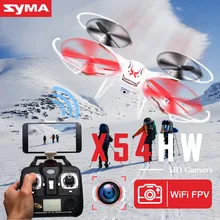 Original SYMA X54HW RC Helicopter 2.4G 4CH 6-Axis Remote Control Quadcopter Hover 3D Flip Drone with HD Camera Model Gift Toy