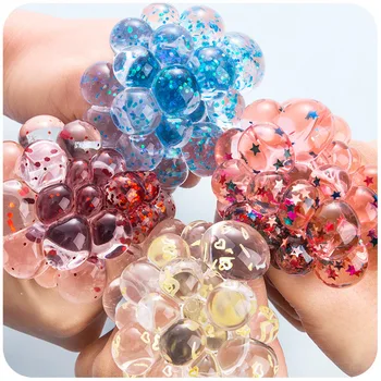 

1Pcs Grape Squeeze Anti-Stress Squishy Ball Relieve Pressure Rubber Balls Funny Gadgets Gift