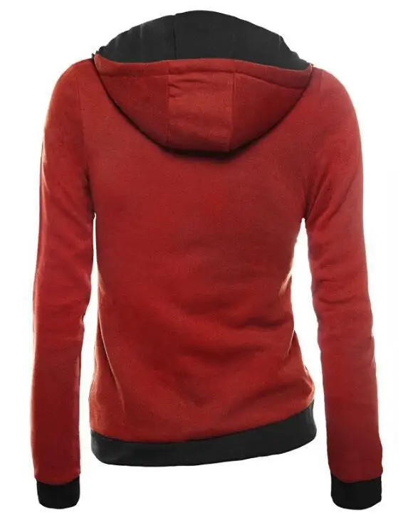 Zip Up Solid fleece Hooded Women (18)