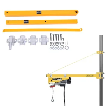 Quality Pivoting Arm 75cm to 110cm Extending Electric Hoist Swing Support Arm Hoist Support Arm Bracket 200--600KG