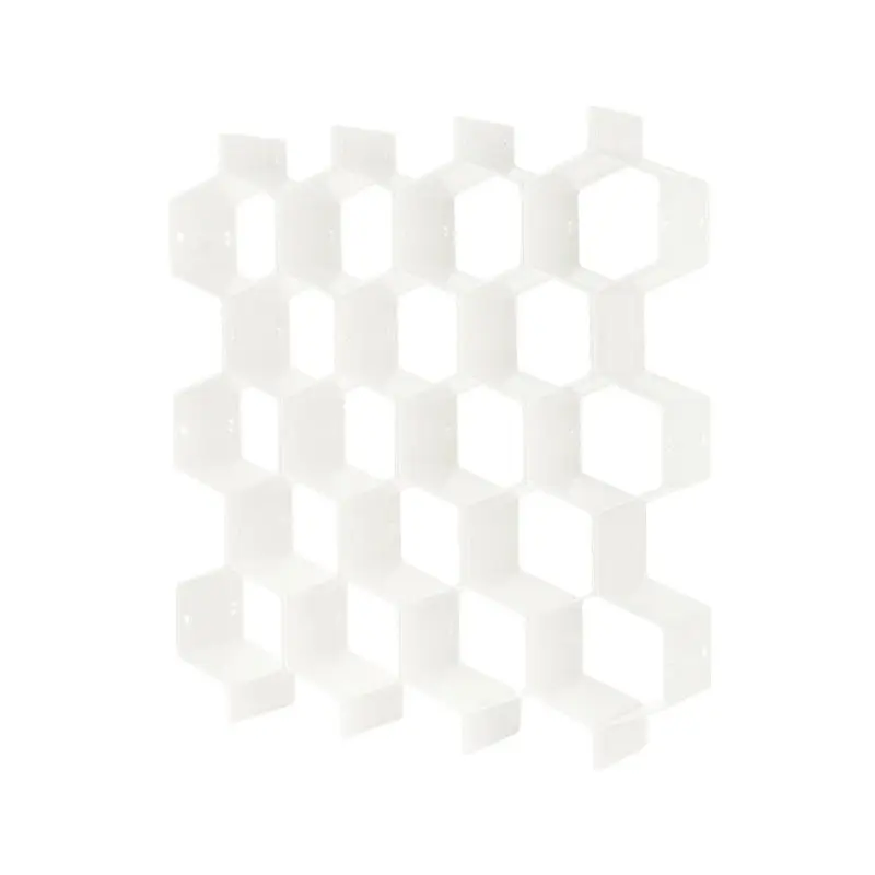 Honeycomb Shape Drawer Organizer 8 Pcs Closet Dividers Plastic Partition For Small Clothing And Cosmetic Clapboard