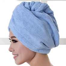 Urijk полотенце для сушки волос для женщин, девушек, Абсорбирующая микрофибра, быстросохнущая шапка для волос, шапка-тюрбан, повязка на голову для купания