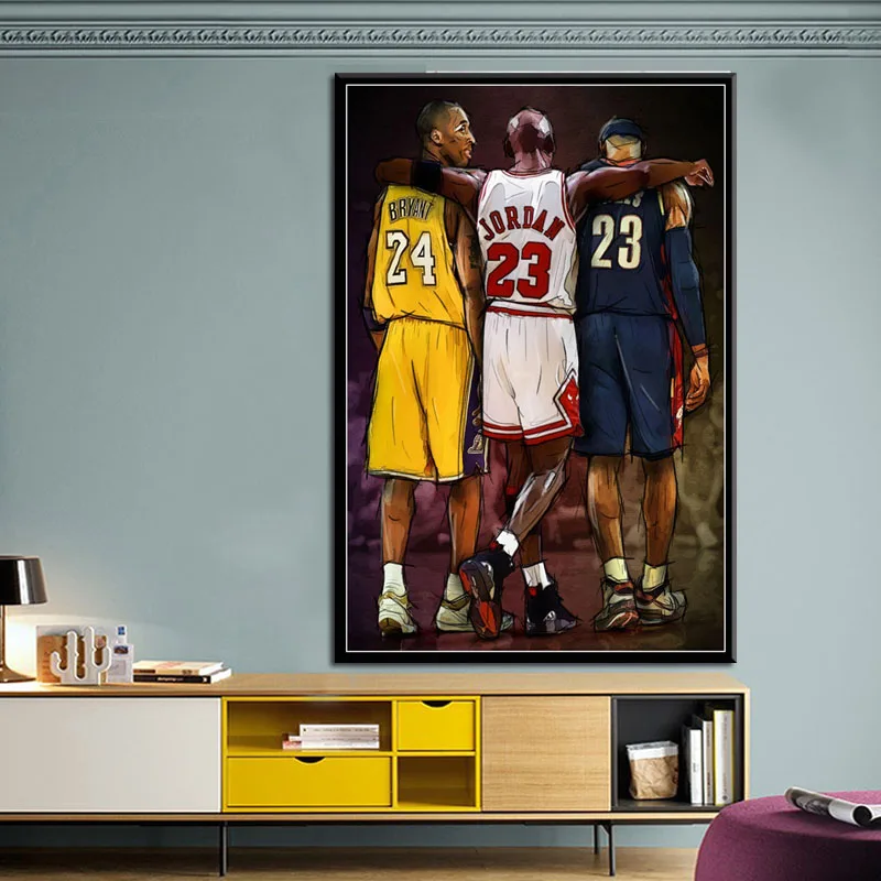 Kobe No.24 Super Basketball MVP Canvas Silk Poster 13x18 24x32/'/'