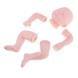 Настоящая жизнь новорожденный пресс-форма фигурки ребенка, комплекты для новорожденных и принадлежности-голова, 3/4 руки и полные ноги